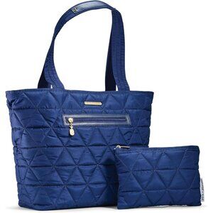 Fit & Fresh Metro 2-in-1 Quilted Tote, Laptop Bag with Insulated Cooler Women